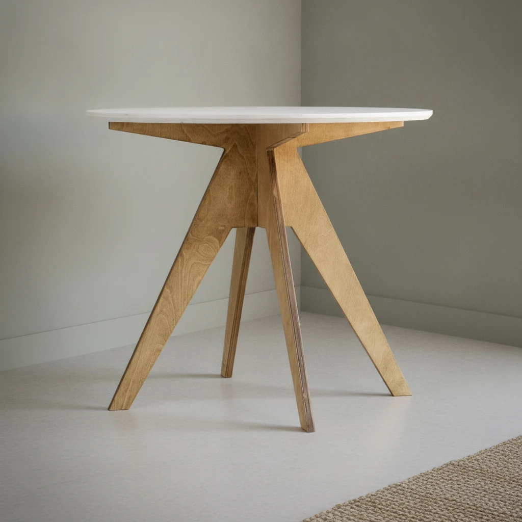 Eettafel Antibes Wit Ø105 cm