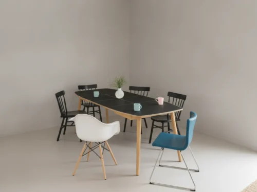 Eettafel Apia Zwart 144 cm