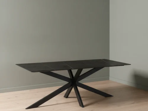 Eettafel Baussoro Zwart 210x100 cm