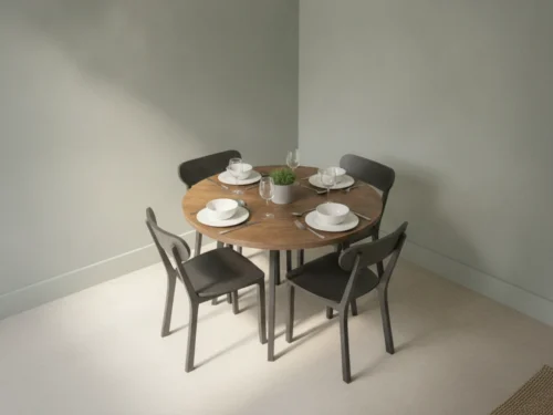Eettafel Bontino Zwart 150 cm