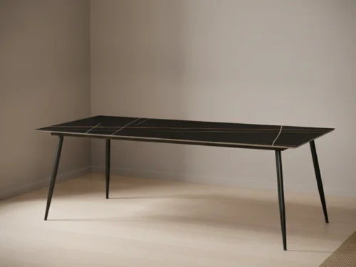 Eettafel Brasku Zwart 230x100 cm