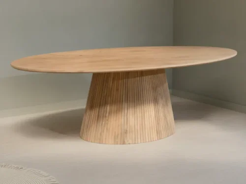 Eettafel Brelelporto ovaal naturel