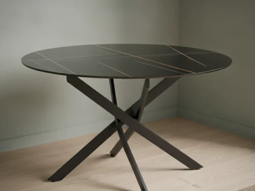 Eettafel Bremmon Zwart 120 cm