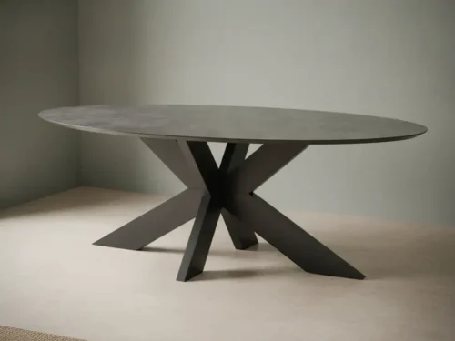 Eettafel Brivobrisa 100 x 77 cm ovaal