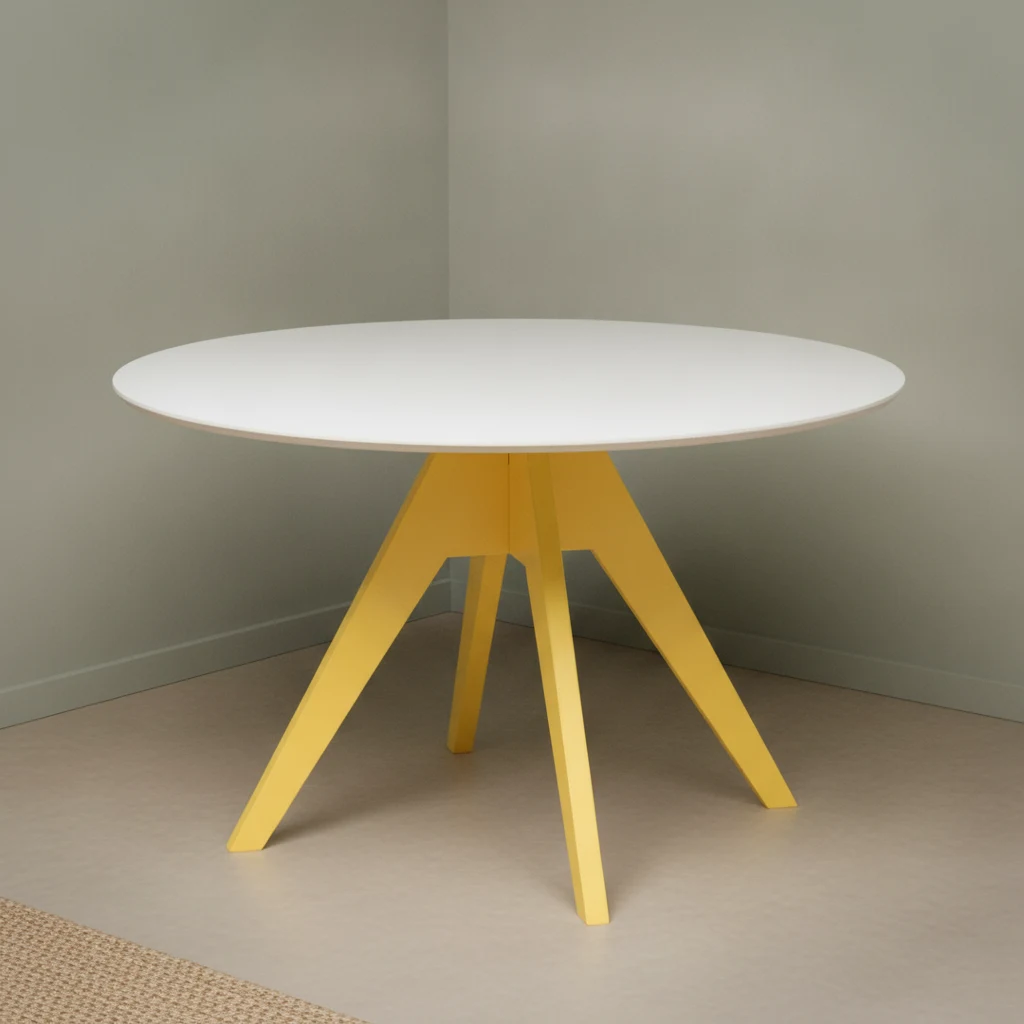 Eettafel Coolty Geel Ø125 cm