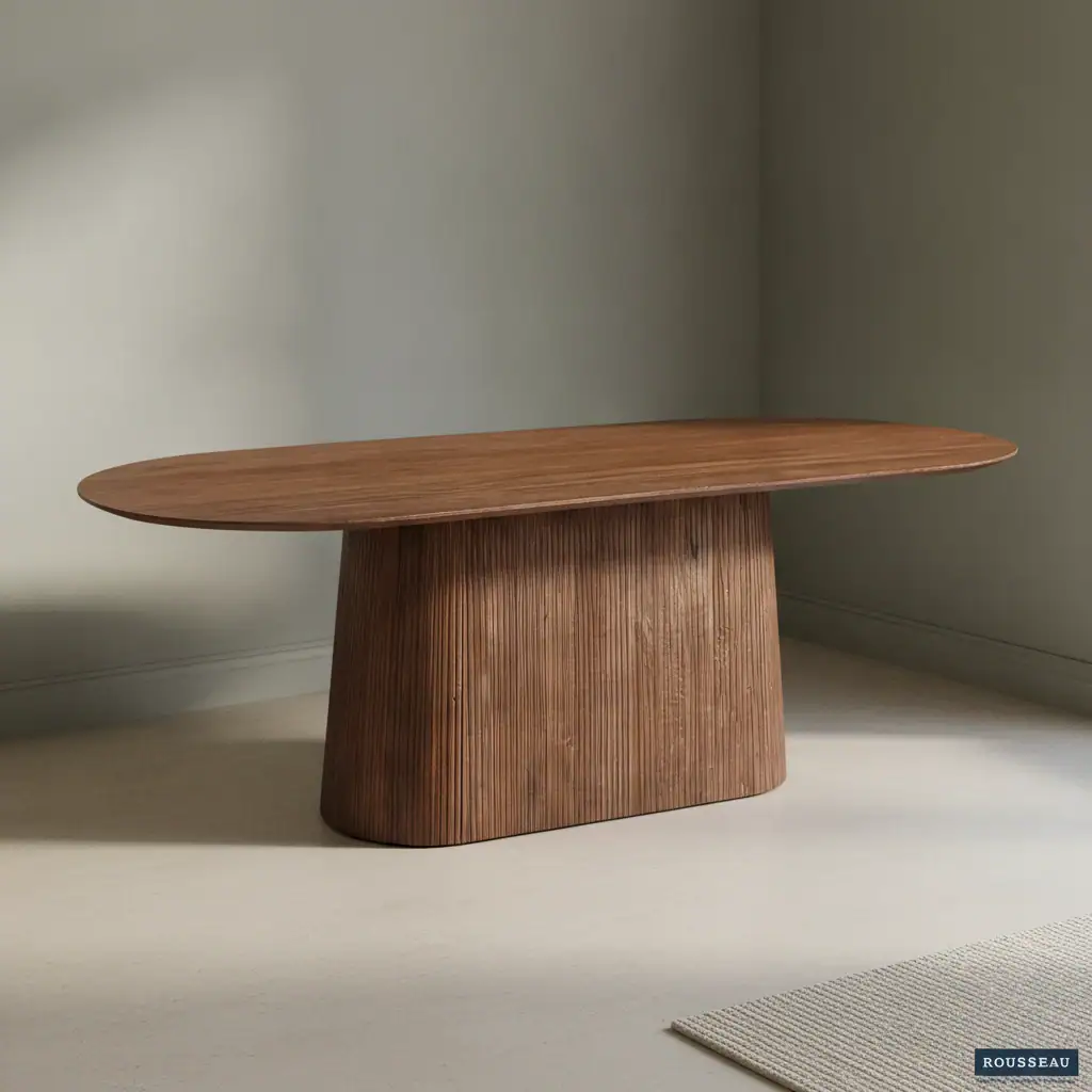 Eettafel Corvennissa ovaal mangohout