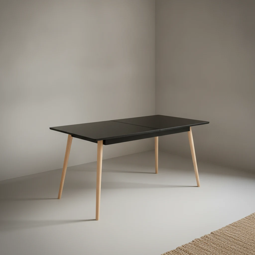 Eettafel Dakia Zwart 120 cm