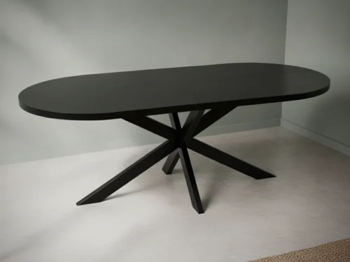 Eettafel Dervavnaro 240 x 100 cm ovaal eikenhout