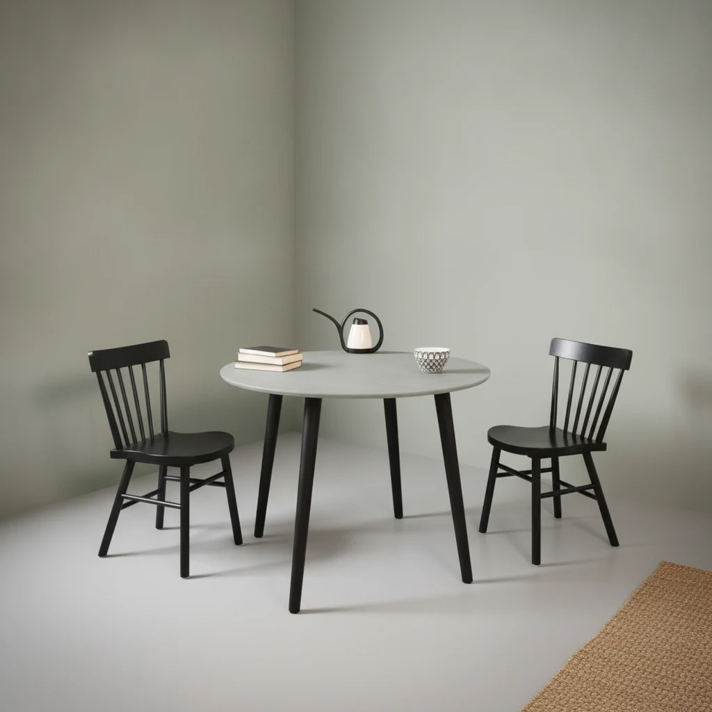 Eettafel Doolu Zwart Ø105 cm