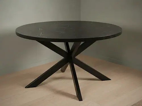 Eettafel Eldorprado 148 cm rond marmer
