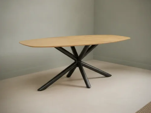 Eettafel Elvelsiena 110 x 77 cm mangohout naturel