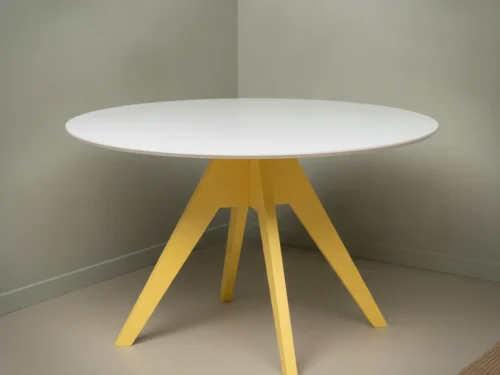 Eettafel Feevona Geel Ø105 cm