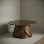 Eettafel Fervavvesta 80 x 80 cm vierkant mangohout metaal