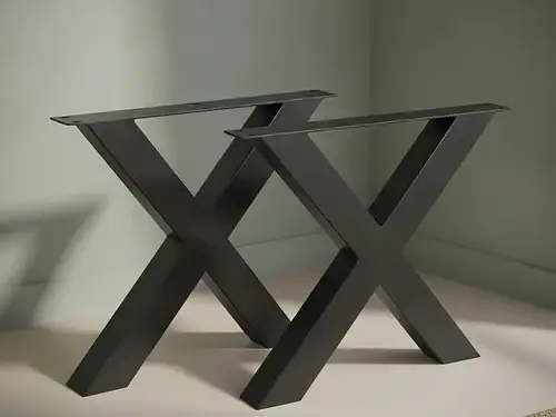 Eettafel Flatond Zwart - Set van 2