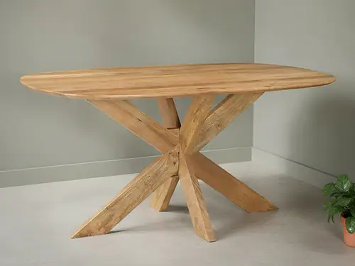 Eettafel Fleimmura Hout 160 cm