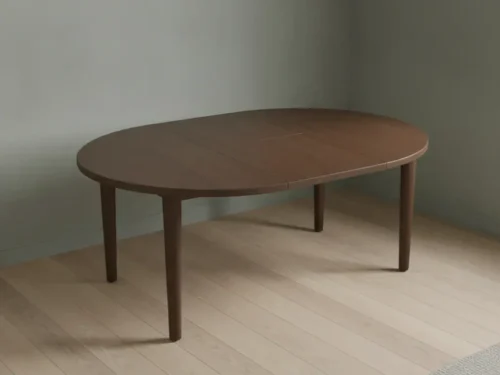Eettafel Gravasiena 130 cm rond eikenhout uitschuifbaar