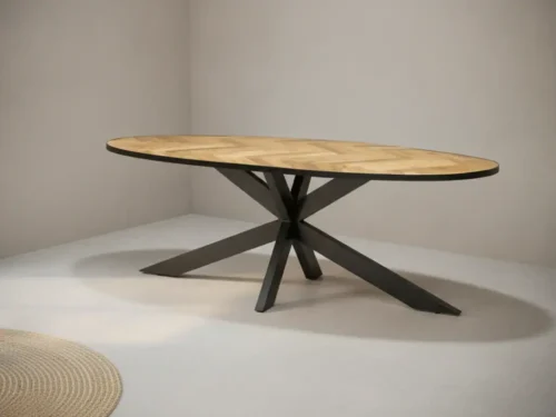 Eettafel Gravonaro 220 x 100 cm ovaal mangohout