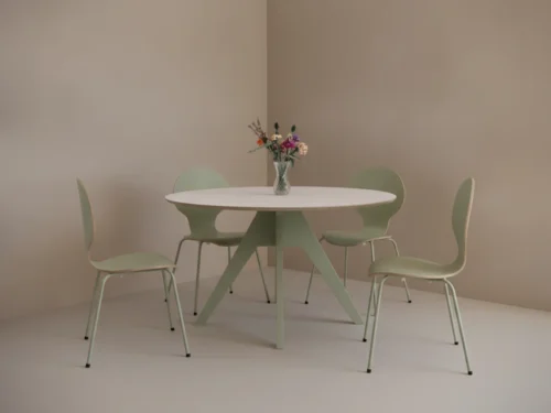 Eettafel Gultesta Wit Ø125 cm