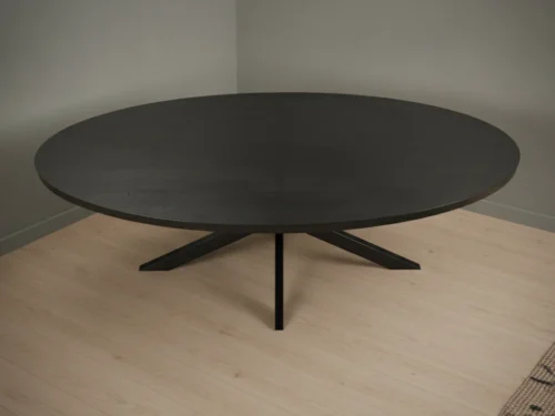 Eettafel Helvonluna 240 x 110 cm ovaal eikenhout