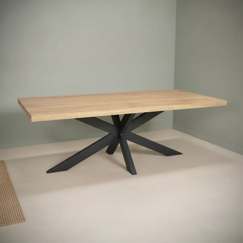 Eettafel Jeldik Naturel 220 cm