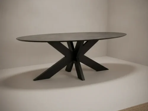 Eettafel Jorvelcanto 100 x 77 cm ovaal keramiek