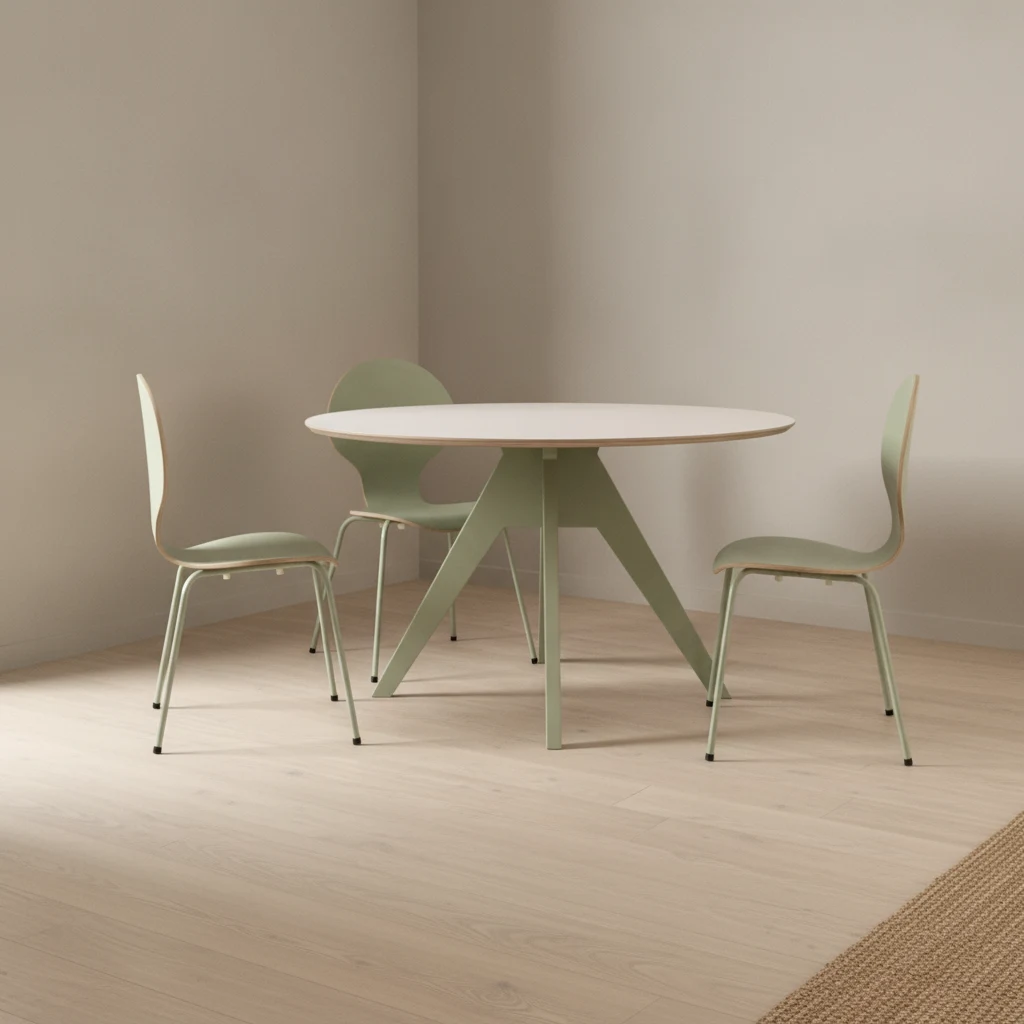 Eettafel Kaltir Wit Ø105 cm
