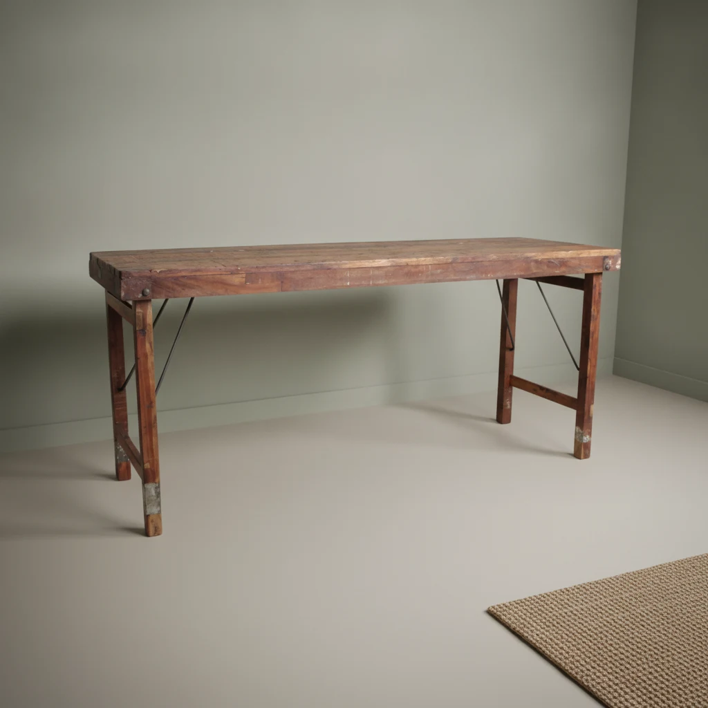 Eettafel Kielvond Hout 173x60 cm
