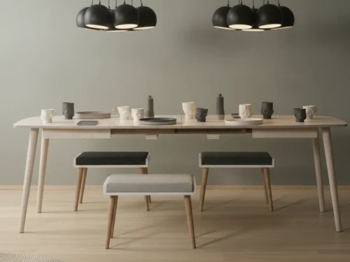 Eettafel Kleeltone Zwart 120 cm