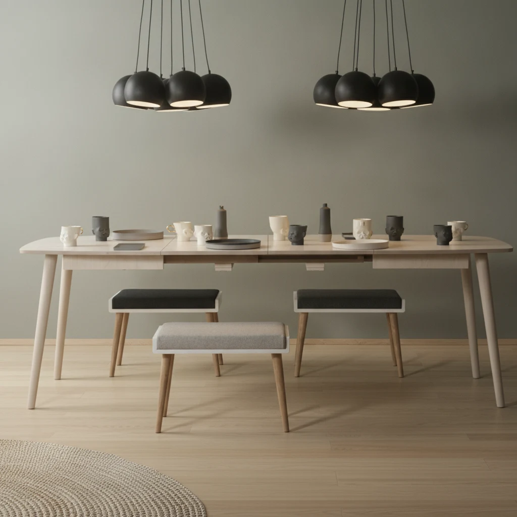 Eettafel Kleeltone Zwart 120 cm