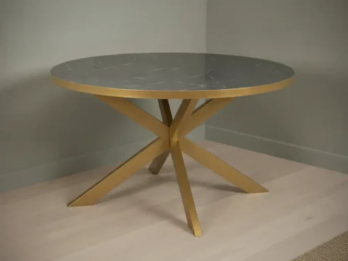 Eettafel Lorvedora 120 cm rond marmer