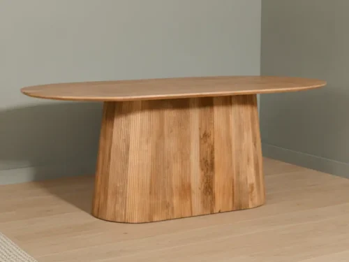 Eettafel Mervulargo ovaal naturel