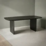 Eettafel Mervulvesta 190 x 100 cm zwart