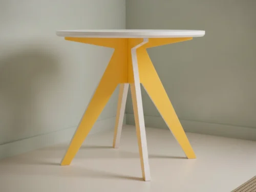 Eettafel Minon Geel Ø85 cm