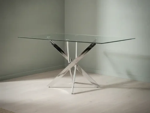 Eettafel Nervelmera glas