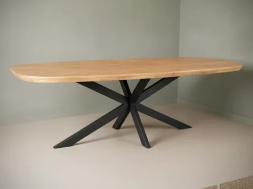 Eettafel Nervubrisa ovaal naturel