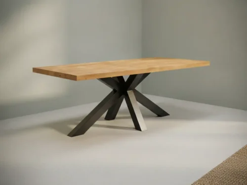Eettafel Orvanporto 220 x 100 cm mangohout naturel