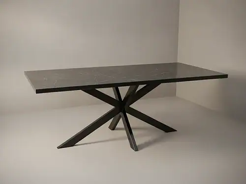 Eettafel Orvirlyra 240 x 100 cm marmer