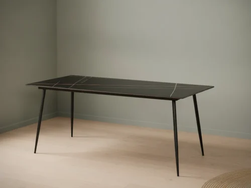 Eettafel Paudil Zwart 190x90 cm