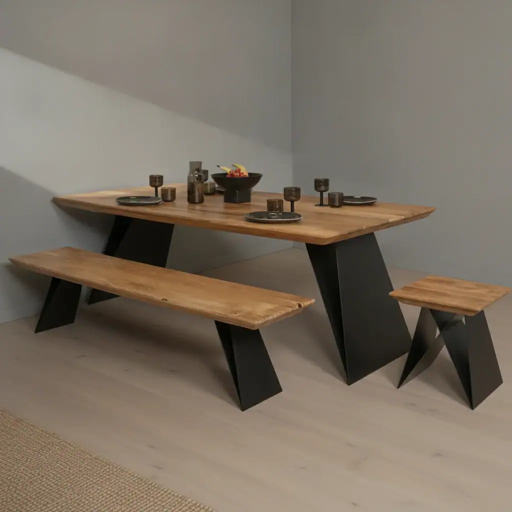 Eettafel Qelvulcampo 240 x 100 cm