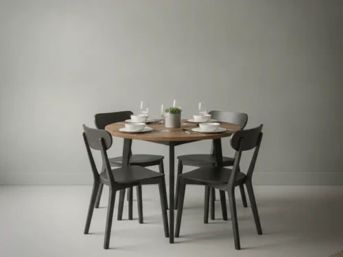 Eettafel Reisesta Zwart Ø105 cm