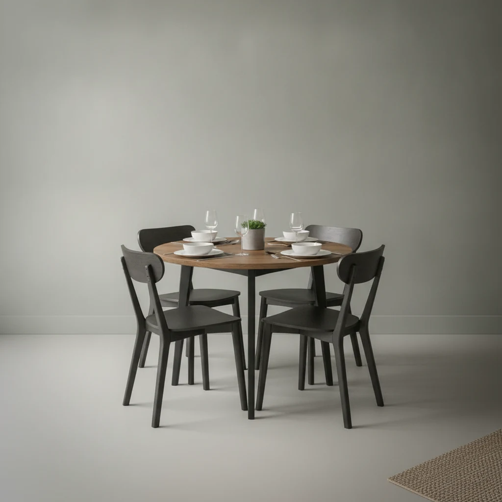 Eettafel Reisesta Zwart Ø105 cm