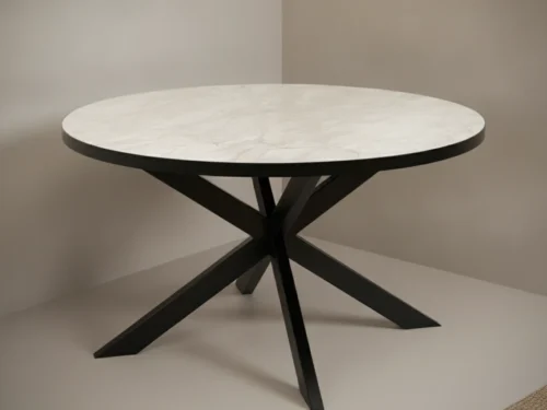 Eettafel Reldidora 80 x 13 cm rond marmer