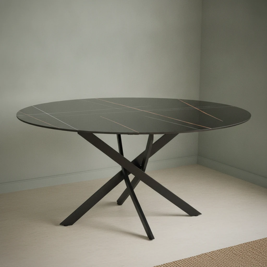 Eettafel Taarnona Zwart 150 cm
