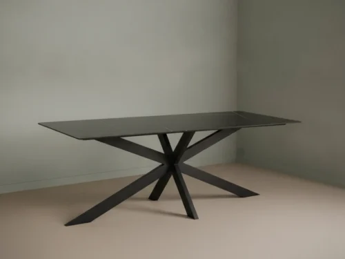 Eettafel Tarmen Zwart 230x100 cm