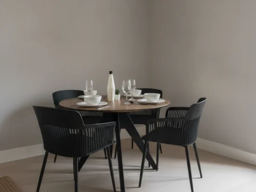 Eettafel Teirrek Zwart Ø125 cm