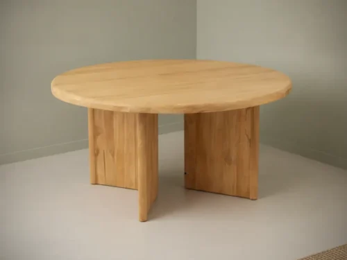 Eettafel Tervavmira teakhout 150 x 75 cm rond