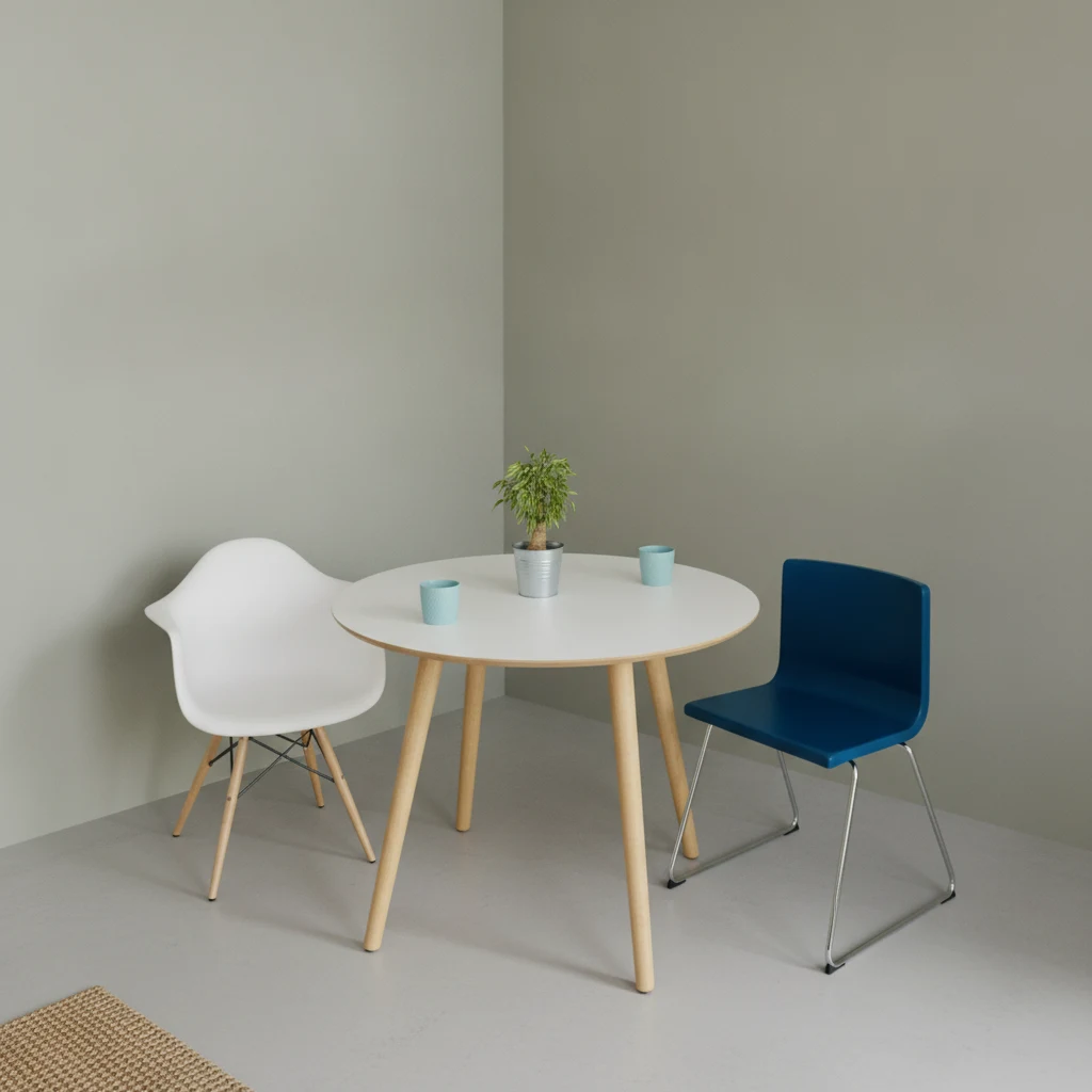 Eettafel Tralvero Wit Ø105 cm