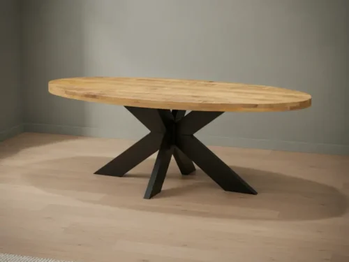 Eettafel Xavirporto 240 x 120 cm ovaal mangohout