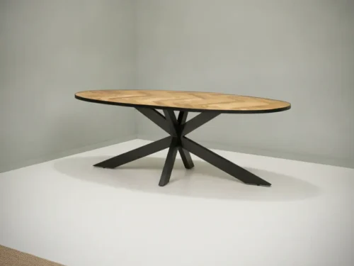 Eettafel Yvornaporto 200 x 100 cm ovaal mangohout