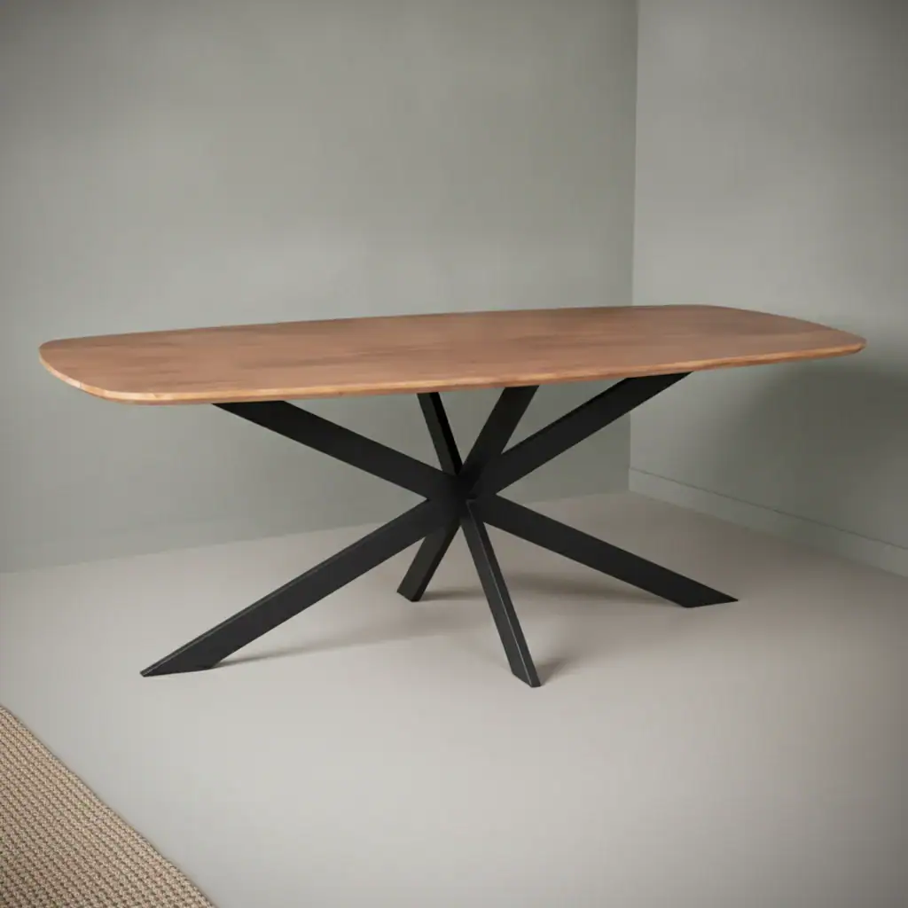 Eettafel Yvornovenna 200 x 100 cm ovaal